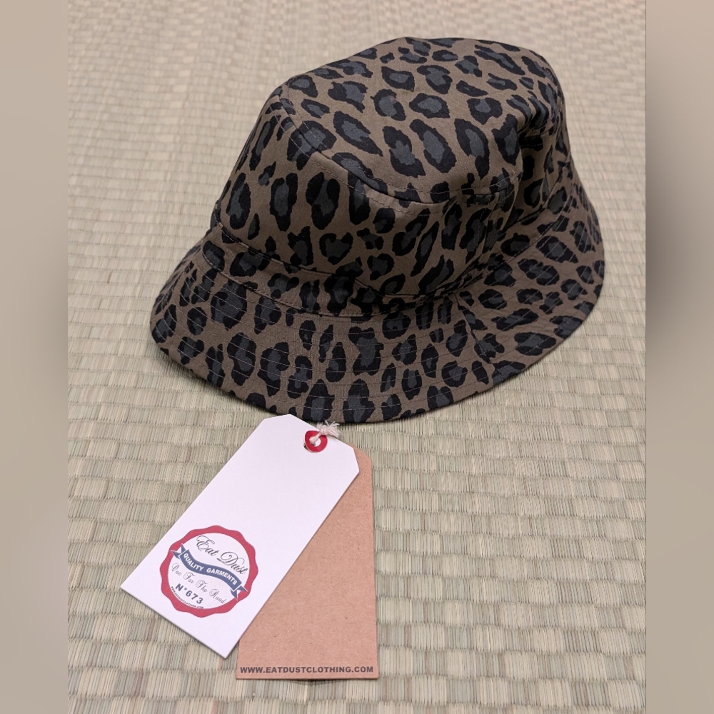 NWT Eat Dust Antwerp Cheetah Print Bucket Hat Size Small Made in Portugal